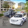 thumbnail image 3 of Modelos a escala 1:32, juguetes, coches de policía, puerta de aleación, vehículos en miniatura abiertos, coche de juguete extraíble, regalos para el Día de los niños,BLANCO, 3 of 5