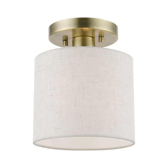 Livex Lighting - Blossom - 1 Light Petite Semi-Flush Mount In Transitional