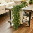 thumbnail image 5 of JOYOOSS Christmas Garland Norfolk Pine Faux Greenery Cedar Real Touch Indoor Outdoor Decorations 9 Ft, 5 of 8