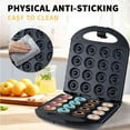 thumbnail image 6 of Mini Donut Maker Machine,1400W Nonstick Electric Doughnut Baker Machine,Pancakes Maker for Kid-Friendly Breakfast, Snacks, Desserts & More with Non-stick Surface, Makes 16 Doughnuts, 6 of 11