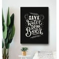 thumbnail image 2 of Cavepop Canvas Print Wall Art - Save Water, Drink Beer 32" x 48", 2 of 3