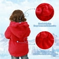 thumbnail image 4 of Kids Girls Winter Warm Coats Jacket Clothes Outwear Overcoat Ear Hooded Faux Fur Thicken Fleece Toddler, 4 of 5