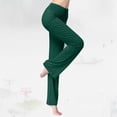 thumbnail image 5 of Women's Flared Leggings for Yoga and Dance with Pockets Comfortable Straight Leg Sportswear for Outdoor Activities, 5 of 7