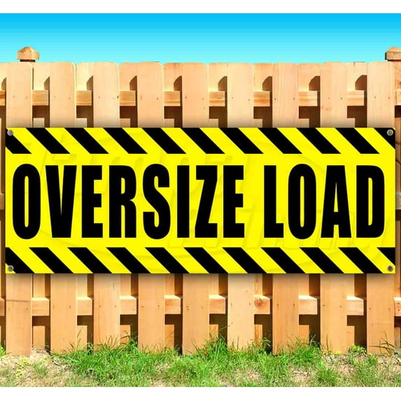 Oversize Load 13 oz Vinyl Banner With Metal Grommets