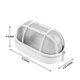 thumbnail image 2 of Oval Bulkhead Lamp With Wire Guard And Glass Diffuser, 60 W(1pcs,white, 2 of 4
