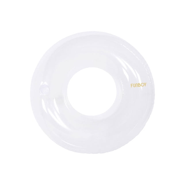 Tubo inflable con forma de anillo flotante FUNBOY Giant Super Clear de 48 pulgadas