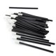 thumbnail image 4 of 50x Pinceles Aplicadores de Lápiz Labial de Maquillaje Sintético en ángulo Portátil para Viajes Negro, 4 of 9