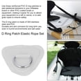 thumbnail image 3 of 6Pcs D Ring Pad Elastic Rope Set,Durable Stainless Steel PVC D Ring Patch with Bungee Cord for Boats Canoes Kayaks Surfboards, 3 of 7