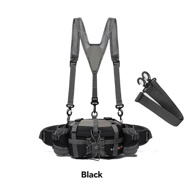 Gilet de Sport Extérieur Sac de Taille, Sac de Rangement pour Randonnée & Cyclisme & Escalade, Sac à Dos de Voyage Polyvalent
