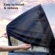 thumbnail image 4 of Baby Car Sunshade Window Sock: 2pcs Universal Rear Side Window Sunshade for Car SUV - Protects Children & Pets, Blocks UV Rays | Heat, Black, 4 of 5