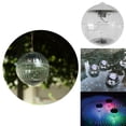 thumbnail image 1 of 1 pc Solar Floating Pool Lights Waterproof Ball lamp Decorative Rainbow Flash Lights, Swimming Pool LED Lights Pond Light Multi Color Changing LED Globe Night Light Solar Floating LED Lights, 1 of 6