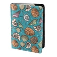 thumbnail image 2 of Rateoe Cute Conch Pattern Passport Holder Wallet Leather Mulit-purpose Travel Wallet Credit Cards Case ,Passport Cover for Women Men-6.5 in, 2 of 5