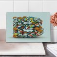 thumbnail image 2 of Letter B Cutting Board, Tennis Volleyball Football Basketball Baseball Games Alphabet with Athletics Theme, Decorative Tempered Glass Cutting and Serving Board, Small Size, Multicolor, by Ambesonne, 2 of 5