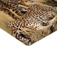 thumbnail image 2 of Ambesonne Wildlife Fitted Sheet 2 Pcs Set, Savannah Animal Cheetahs, King, Black Tan, 2 of 3