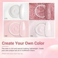 thumbnail image 6 of Azurebeauty 4-Color Glitter & Soft Pink Dip Powder Nail Kit, with Base Coat, Top Coat & Activator for French Manicure, All Seasons DIY & Salon, 6 of 9
