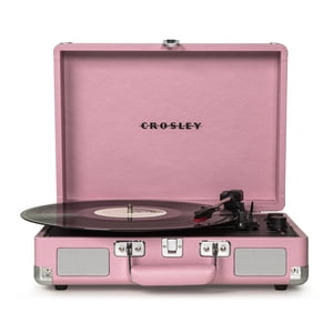 Crosley Cruiser Deluxe Vinyl Record Player Pink