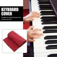 thumbnail image 2 of Funda protectora para teclado de piano (127 x 15 cm), color rojo, 2 of 7