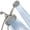 Brushed Nickel, variant on 7" Premium High Pressure 3-Way Rainfall Combo for Best of Both Worlds - 6-Setting Rain Showerhead and Hand Held Shower