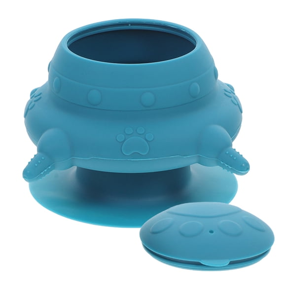 HEANUJJ Dog Nursing Supplies -Blue 1 Set Silicone Puppy Milk Feeder Bowl