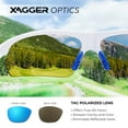 thumbnail image 4 of Xagger Polarized Lightweight UV400 Wrap Around Sport Sunglasses for Men Women Baseball Softball Running Glasses, 4 of 6