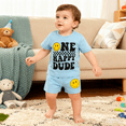 thumbnail image 2 of Younger Tree Baby Boy Summer Clothes Short Sleeve Smile Short Sets 1st Birthday Gifts for Boy for 18-24 Months, 2 of 8
