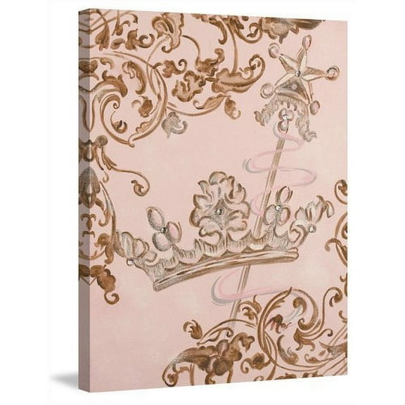 Marmont Hill "Lavish Crown" by Reesa Qualia Painting Print on Wrapped Canvas