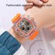 thumbnail image 4 of Reloj Transparente De Moda Para Hombre, Correa De Silicona De Cuarzo Analógico, Reloj De Negocios Transparente A Prueba De Agua Hasta 50M Para Bodas, 4 of 7