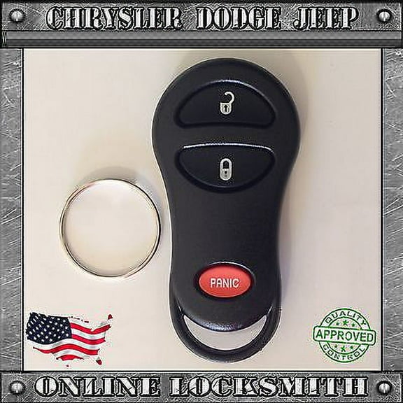 New Replacement Keyless Entry Remote Shell Case Fob Chrysler Dodge 3 Buttons