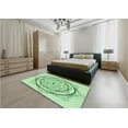 thumbnail image 5 of Ahgly Company Machine Washable Indoor Square Transitional Mint Green Area Rugs, 7' Square, 5 of 7