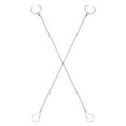 thumbnail image 4 of 2pcs Toilet Accessories Flush Handle Chain Hook Chain For Toilet Flapper Toilet Chain Hook Replacement Toilet Flapper Chains Stainless Steel Flapper Chain, 4 of 9