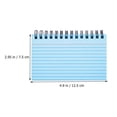 thumbnail image 4 of Minkissy Back to School 3Pcs Lined Notebook Paper Blue Recording Plans Notepad for Students, 4 of 4