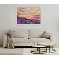 thumbnail image 5 of Kate and Laurel Sylvie EV Brush Strokes 90 Framed Canvas Wall Art by Jessi Raulet of Ettavee, 28x38 White, Decorative Abstract Art Print for Wall, 5 of 6
