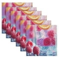 thumbnail image 6 of BZSMCE Satin Native Fab Cotton Dinner Napkin Colorful Cocktails with Fruit Reusable, 6 of 8