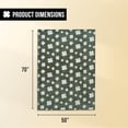 thumbnail image 2 of Freedom 50" x 60" Plush Throw Blanket, Clover Green Blanket for Sofa or Bed, 2 of 8