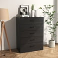 thumbnail image 3 of UBesGoo Drawer Dresser for Bedroom with Fabric Drawers, 5 Dresser Chest, Bedroom Wooden for Bedroom, Hallway, Black, 3 of 7