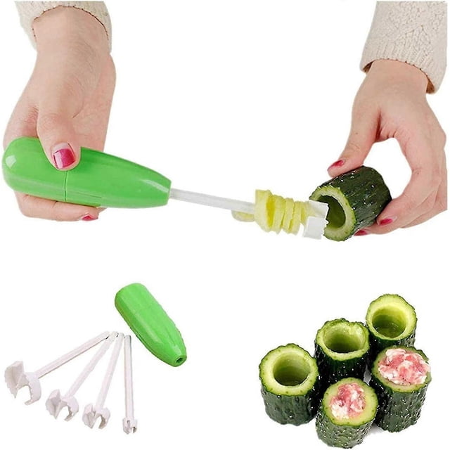 Hammer Style Hollow-out Veggie Drill, Easy Remove Seeds Of Veggies & Fruits, Replaceable Head Kitchen Gadget