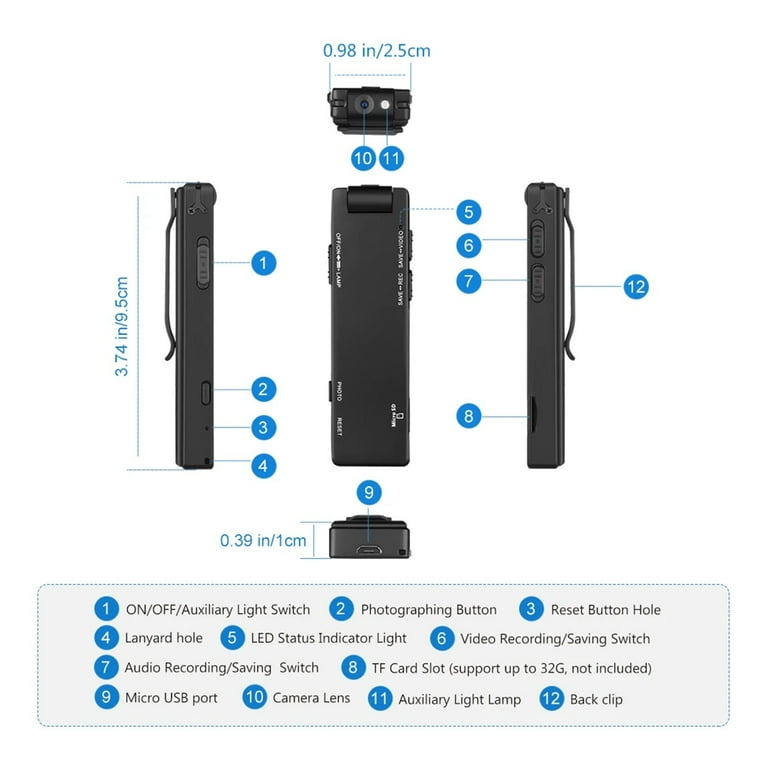 A3 Home Sports DV Magnetic Camera HD 1080P Motion Sensor