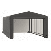 ShelterTube Wind and Snow-Load Rated Garage, 12x23x8 Gray