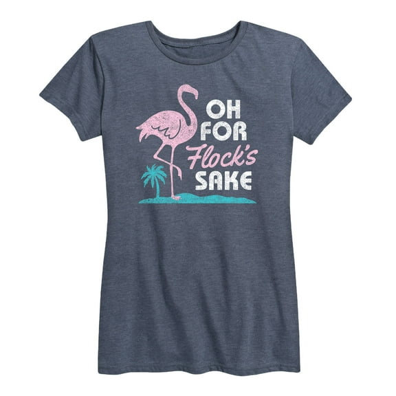 Instant Message - Flamingo Oh For Flocks Sake - Women's Short Sleeve Graphic T-shirt