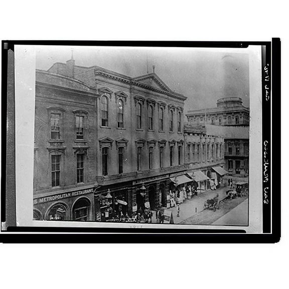 Historic Print, Metroplitan Theater, Historic View, Montgomery & Jackson Streets, San Francisco, San Francisco County, CA, 16" x 20"