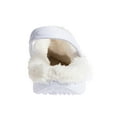 thumbnail image 6 of FOAMWALK Women's Comfortable Furry Solid and Bubble Heel Platform Clogs with Faux Fur Lining - Fur Lined Clogs for Women, White, 5-6, 6 of 8
