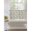 thumbnail image 4 of Vintage Spring Floral 2 Panel Kitchen Curtains for Small Windows, Farmhouse Flowers Rustic Bathroom Tier Curtain, Short Window Treatment for Bedroom/Living Room 55"x36", 4 of 6