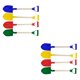 thumbnail image 2 of Greeniant Palas de playa para niños de 16 de largo, Color aleatorio, palas de arena, juguetes, Kit de herramientas de jardinería, mango de madera, pala 40x10cm 2piezas Greeniant CBP584559, 2 of 6