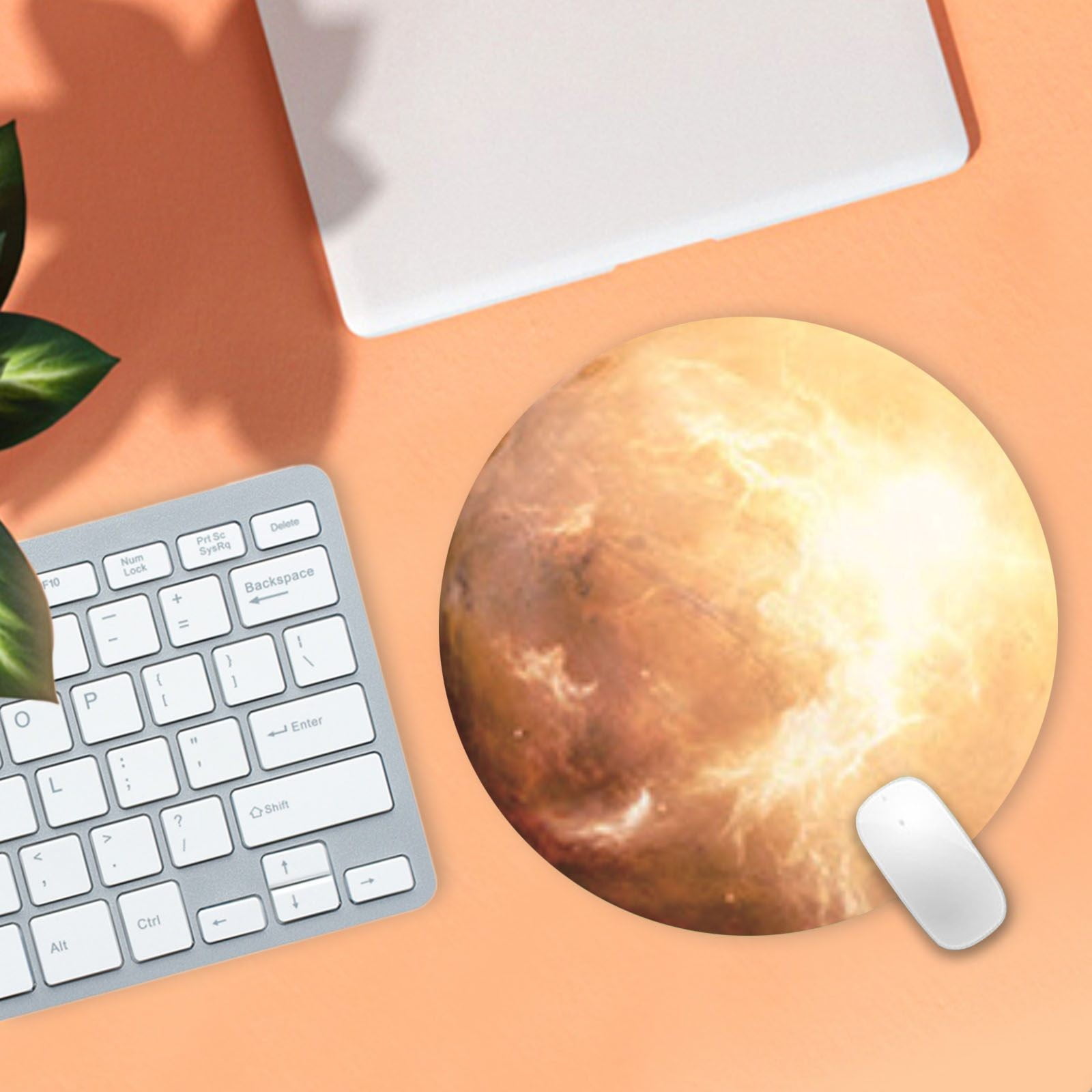 Wepro Mouse Pad Fruit Rubber Mat Circular Mouse Pad With Style Earth