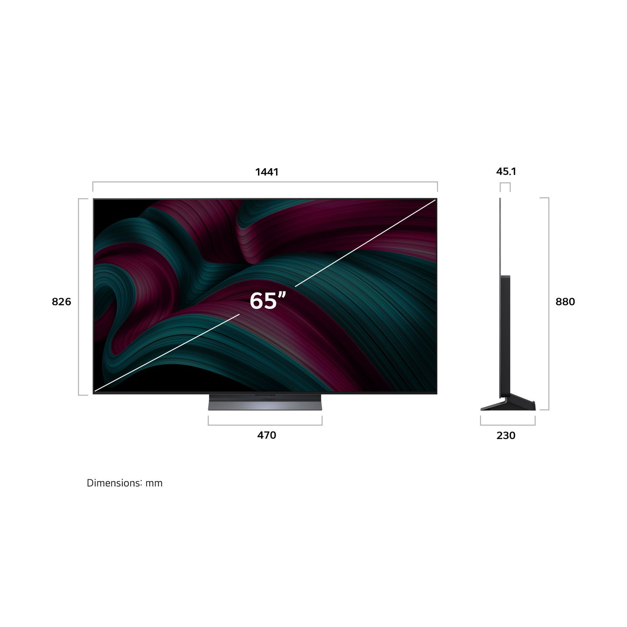 LG 65-Inch C5 OLED evo 4K Smart TV - α9 AI Processor 4K, Alexa