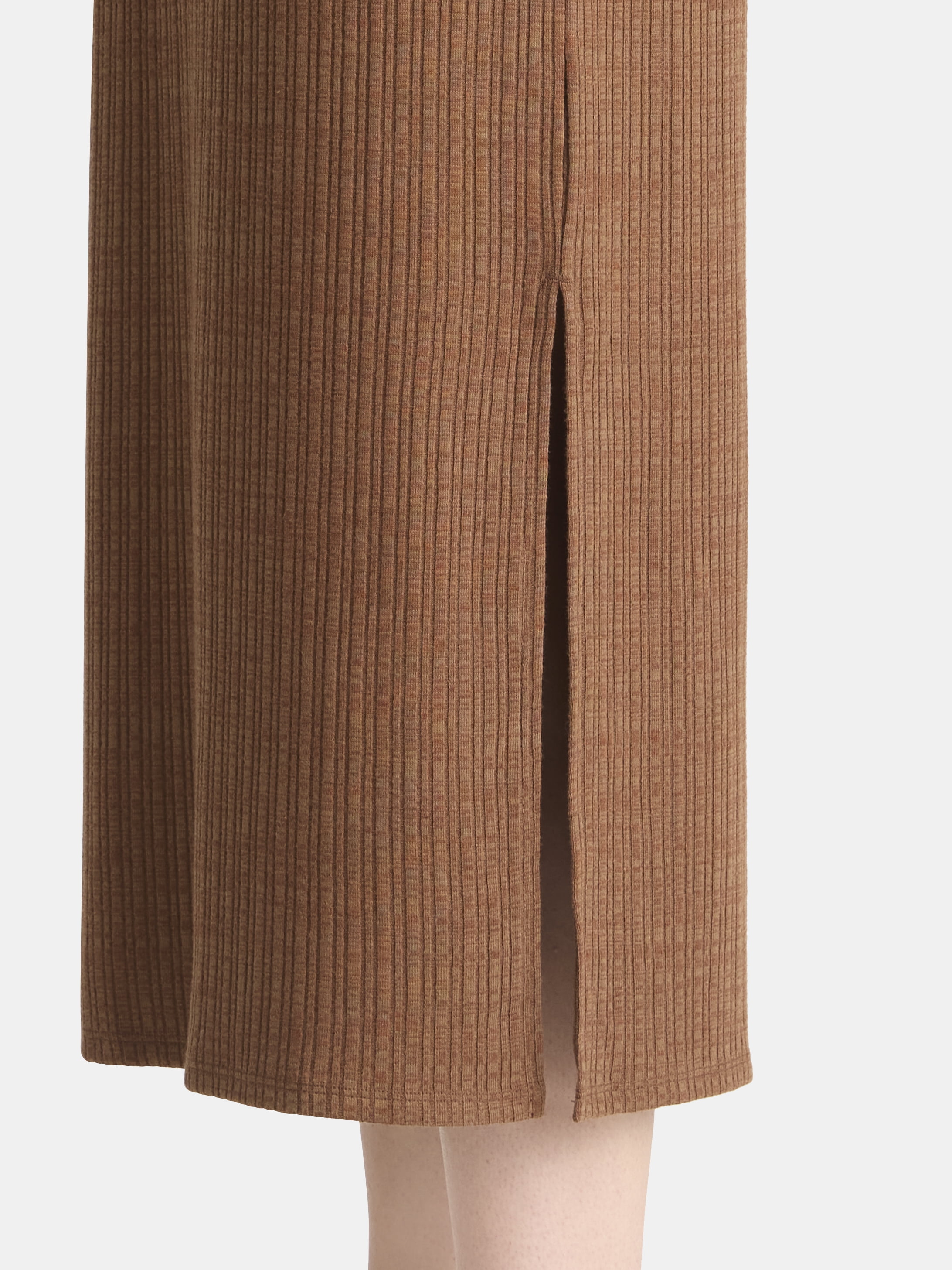 Time and Tru Women's Ribbed Column Dress with Short Sleeves, XS-XXXL