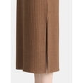 thumbnail image 3 of Time and Tru Women's Ribbed Column Dress with Short Sleeves, XS-XXXL, 3 of 4