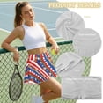 thumbnail image 6 of FUIALDOLG Stretchy Athletic Skorts for Women Red Blue Stripes And Stars Patriotic Active Skort Women's Mini Tennis Skirts Soft Golf Skort US Independence Day 250th Anniversary Apparel,M, 6 of 7
