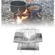 thumbnail image 4 of Parrilla Para Acampar Sobre El Fuego, Colector De Polvo Ranura Curva Parrilla Para Barbacoa Para Acampar Respetuosa Con El Medio Ambiente Acero Inoxidable Para Picnics YLSHRF Portable Camp BBQ Grill, 4 of 8