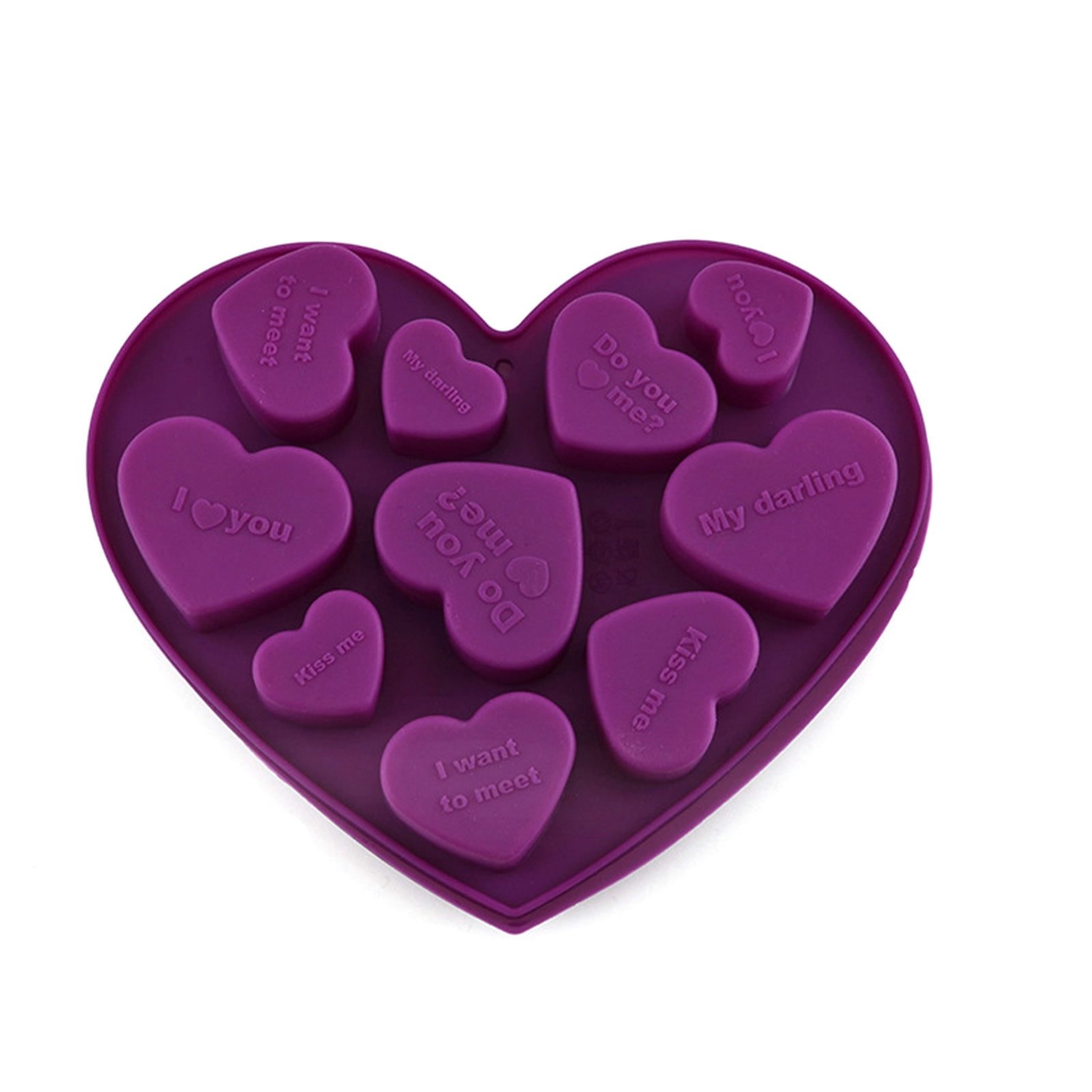 Yoone Chocolate Mold Reusable Lovely Pattern Harmless Baking Chocolate